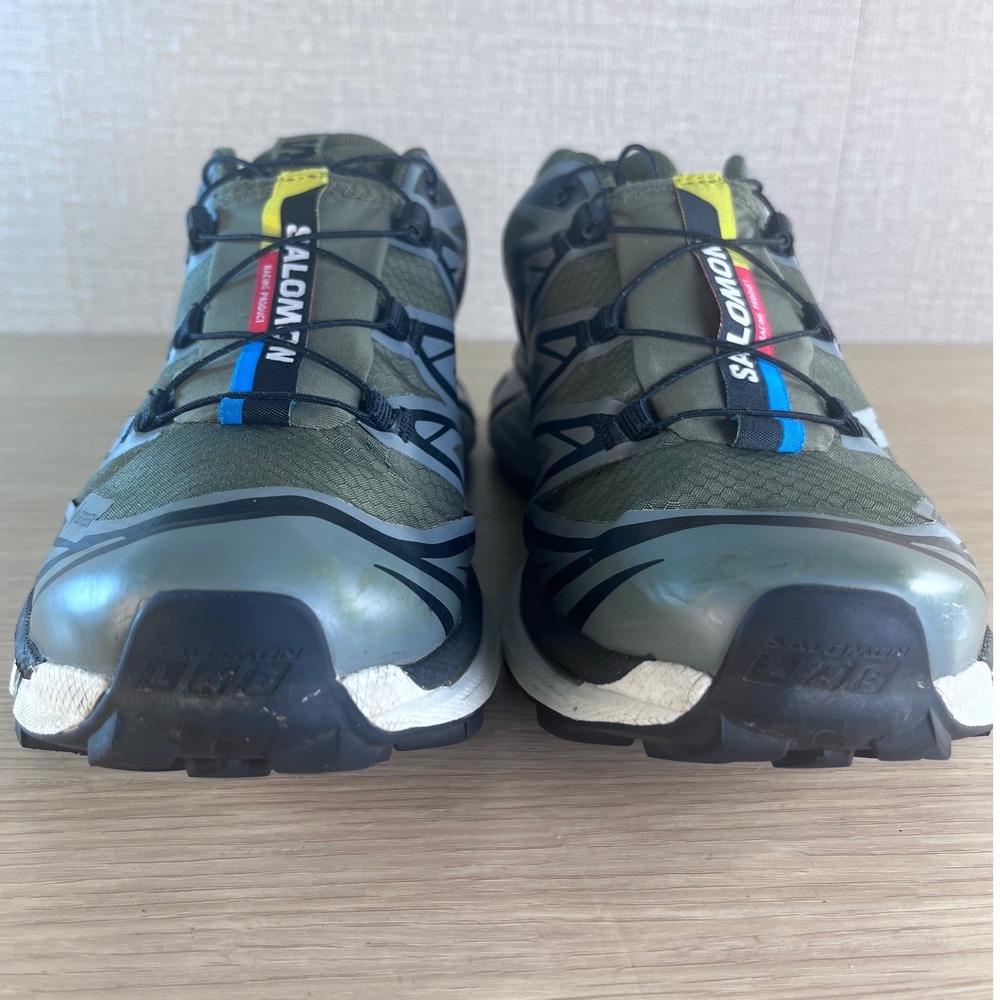Salomon XT-6 GTX Gore-Tex Men's 8.5 Olive Trail Running Shoes - Picture 2 of 13